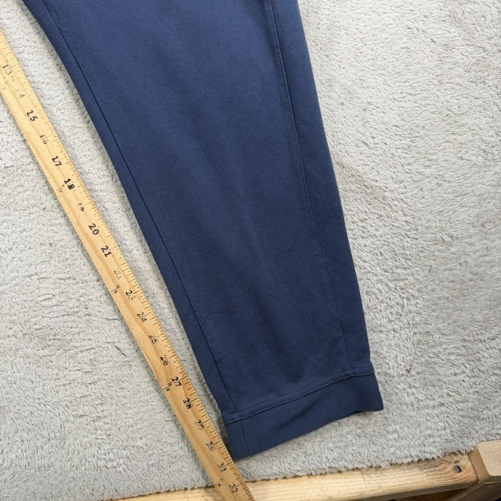 Nike Sweatpants Mens 3XL Blue Jersey Knit Swoosh Zip Pocket Dri-Fit Joggers Gym